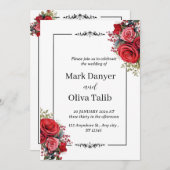 シック結婚式招待状 | カスタマイズエレガント可能 招待状 (正面/裏面)