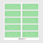 シック結婚書道のゲスト住所 シール (シート)