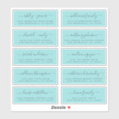 シック結婚書道のゲスト住所 シール (シート)