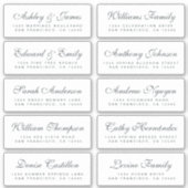 シック結婚書道のゲスト住所 シール (正面)