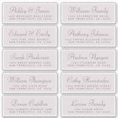 シック結婚書道のゲスト住所 シール (正面)