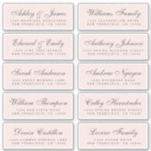 シック結婚書道のゲスト住所 シール (正面)