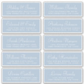 シック結婚書道のゲスト住所 シール (正面)