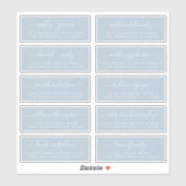 シック結婚書道のゲスト住所 シール (シート)