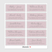 シック結婚書道のゲスト住所 シール (シート)