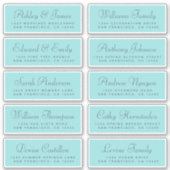 シック結婚書道のゲスト住所 シール (正面)