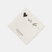 シック結婚紙 |書道サービス スタンダードカクテルナプキン (角)