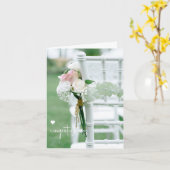 シック結婚/シャワー折り空白のカード カード (黄色い花)