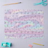 シック結晶ホログラフィックマジカルパターン（の模様が）ある的 薄葉紙 (クラフト)