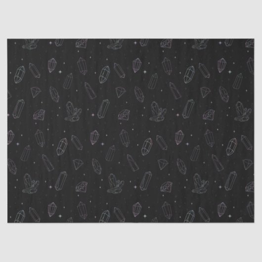 シック結晶ホログラフィパターン（の模様が）あるーの魔法組織 薄葉紙 (正面)