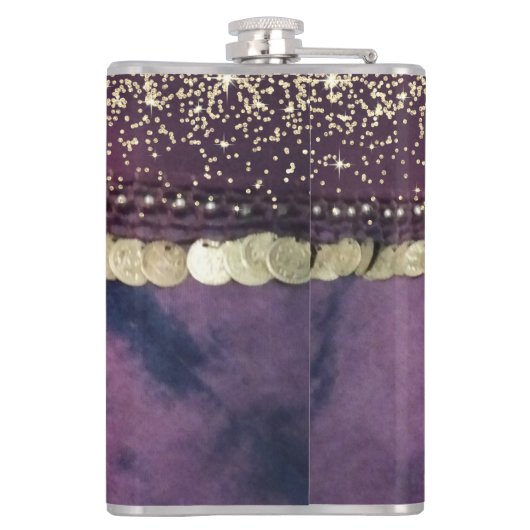 シック絞り染めモノグラムジプシースカーフ フラスク (裏面)