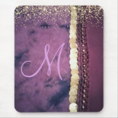 シック絞り染めモノグラムジプシースカーフ マウスパッド (正面)