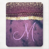 シック絞り染めモノグラムジプシースカーフ マウスパッド (正面)