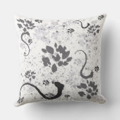 シック絵を描モノグラムの クッション (裏面)