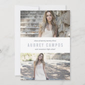 シック縁ど |写真卒業パーティー 招待状 (正面)