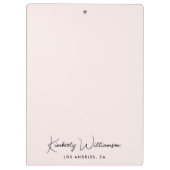 シック署名スクリプトPInk クリップボード (裏面)