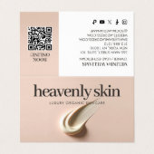 シック美しいスキン気にスパブティックピンク 名刺 (外部フラット)