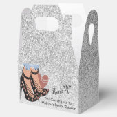 シック美しいファッショングリッターブライダルシャワー フェイバーボックス (オープン)