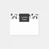 シック美容師パターン名前をカスタムする ポストイット (正面)