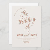 シック聖なる書物、 経典結婚式招待状 招待状 (正面/裏面)