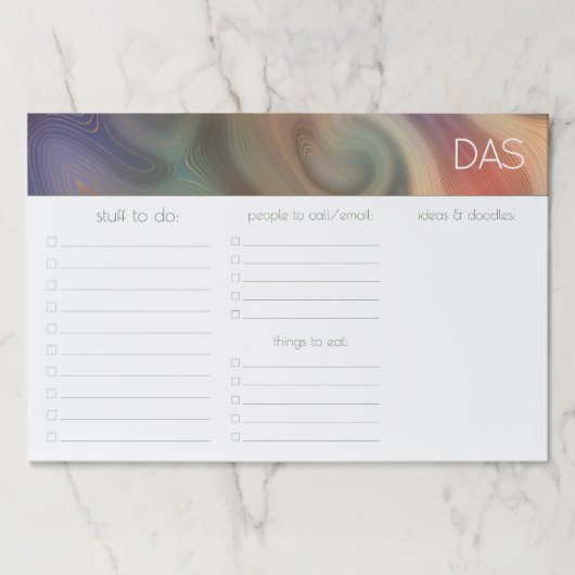 シック自然層 |一覧を表示するナチュラルAgate ペーパーパッド (正面)