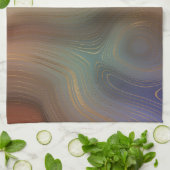 シック自然層 |天然銅石瑪瑙 キッチンタオル (折り畳み)