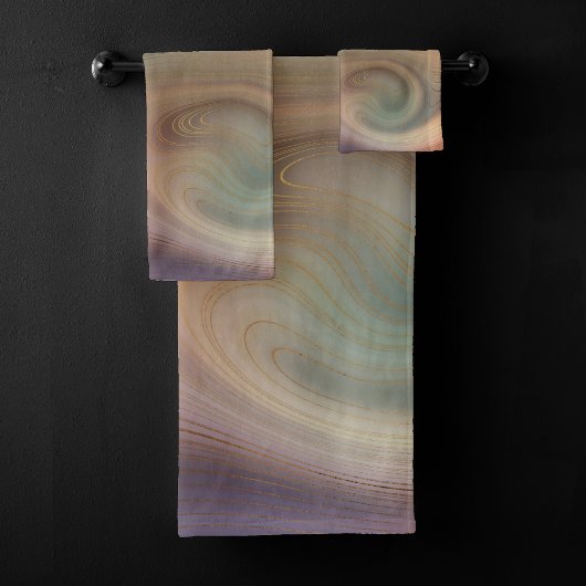 シック自然層 |天然銅石瑪瑙 バスタオルセット