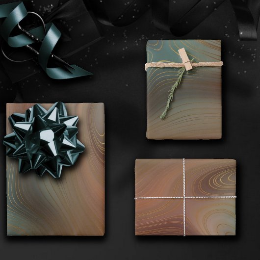 シック自然層 |天然銅石瑪瑙 ラッピングペーパーシート