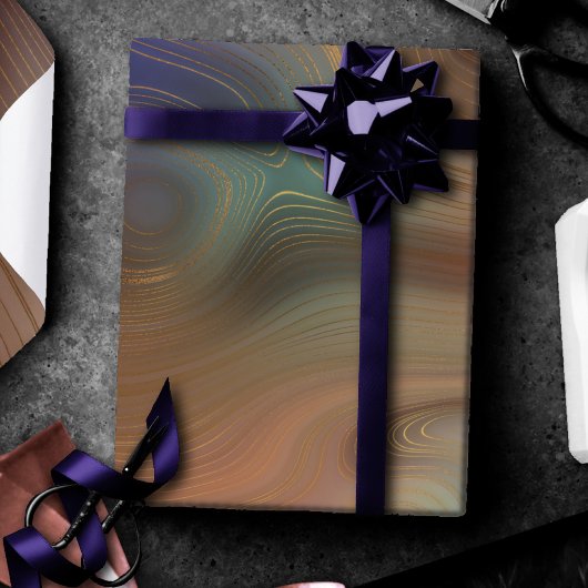 シック自然層 |天然銅石瑪瑙 ラッピングペーパー