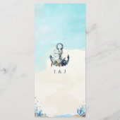 シック航海のいかりビーチシーア結婚ーズメニュー プログラム (裏面)