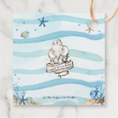 シック航海のエレファントボーイ赤ちゃんシャワーありがとう フェイバータグ (裏面)