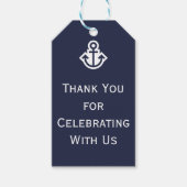 シック航海のサンキュー結婚のギフトラベル ギフトタグ (正面)