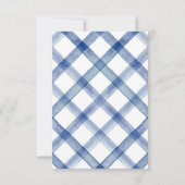 シック航海のネイビーブルーボウ結婚ズ 出欠カード (裏面)