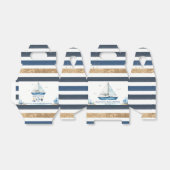 シック航海のボートアホイ男の子の赤ちゃんシャワー フェイバーボックス (折り畳みなし)