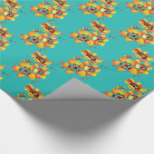 シック芸術的アールヌーボービクトリアンスタイル ラッピングペーパー (角)