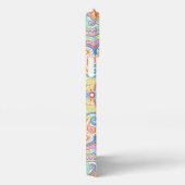 シック華美オリエンタルペイズリーフローラアートパターン iPhoneケース (右側面)