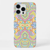 シック華美オリエンタルペイズリーフローラアートパターン iPhoneケース (裏面)