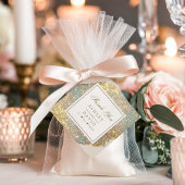 シック虹色ホログラフィックグリッターメッセージカード フェイバータグ