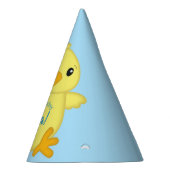 シック誕生日パーティーブルー パーティーハット (右)