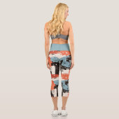 シック調和レギンススタイリッシュ：および心地よい カプリレギンス (裏面)