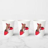 シック赤いハイヒールグラマラースティレットファッション 紙コップ