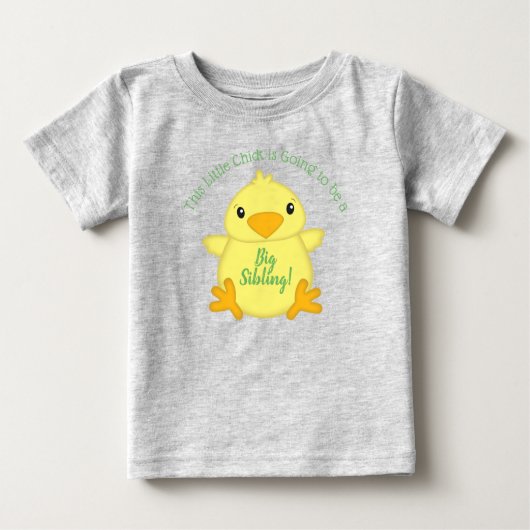 シック赤ちゃんシャワーグリーン ベビーTシャツ (正面)