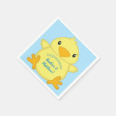 シック赤ちゃんシャワーブルー スタンダードカクテルナプキン (角)