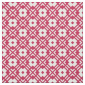 シック赤と白抽象芸術幾何学模様 ファブリック (見本)