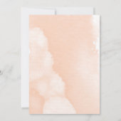 シック赤面ウォーターカラーサボスフィエスタブライダルシャワー 招待状 (裏面)