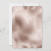 シック赤面バラピンクホワイトラブ結婚ズ 招待状 (裏面)