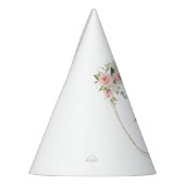 シック赤面バラユーカリ金ゴールド30歳 パーティーハット (左)