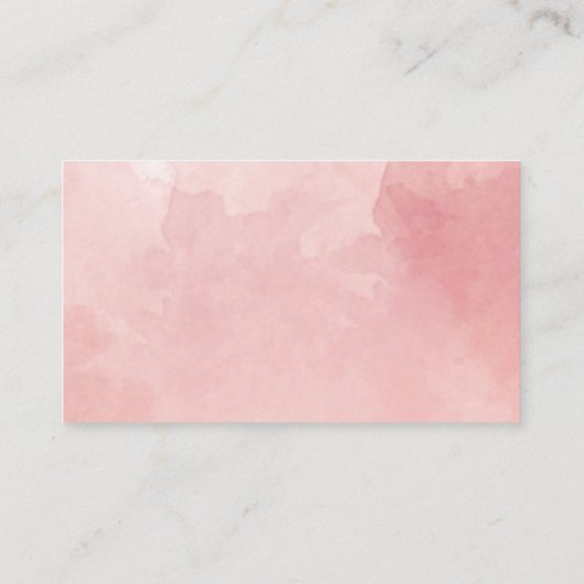 シック赤面ピンクウォーター結婚カラー詳細サイト エンクロージャーカード (裏面)