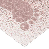 シック赤面ピンクベビーシャワーベビー足テーブルクロス テーブルクロス (アングル)