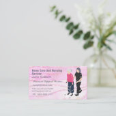 シック赤面ピンク金ゴールドグリッターマーブルアガットヘルパー 名刺 (スタンド正面)